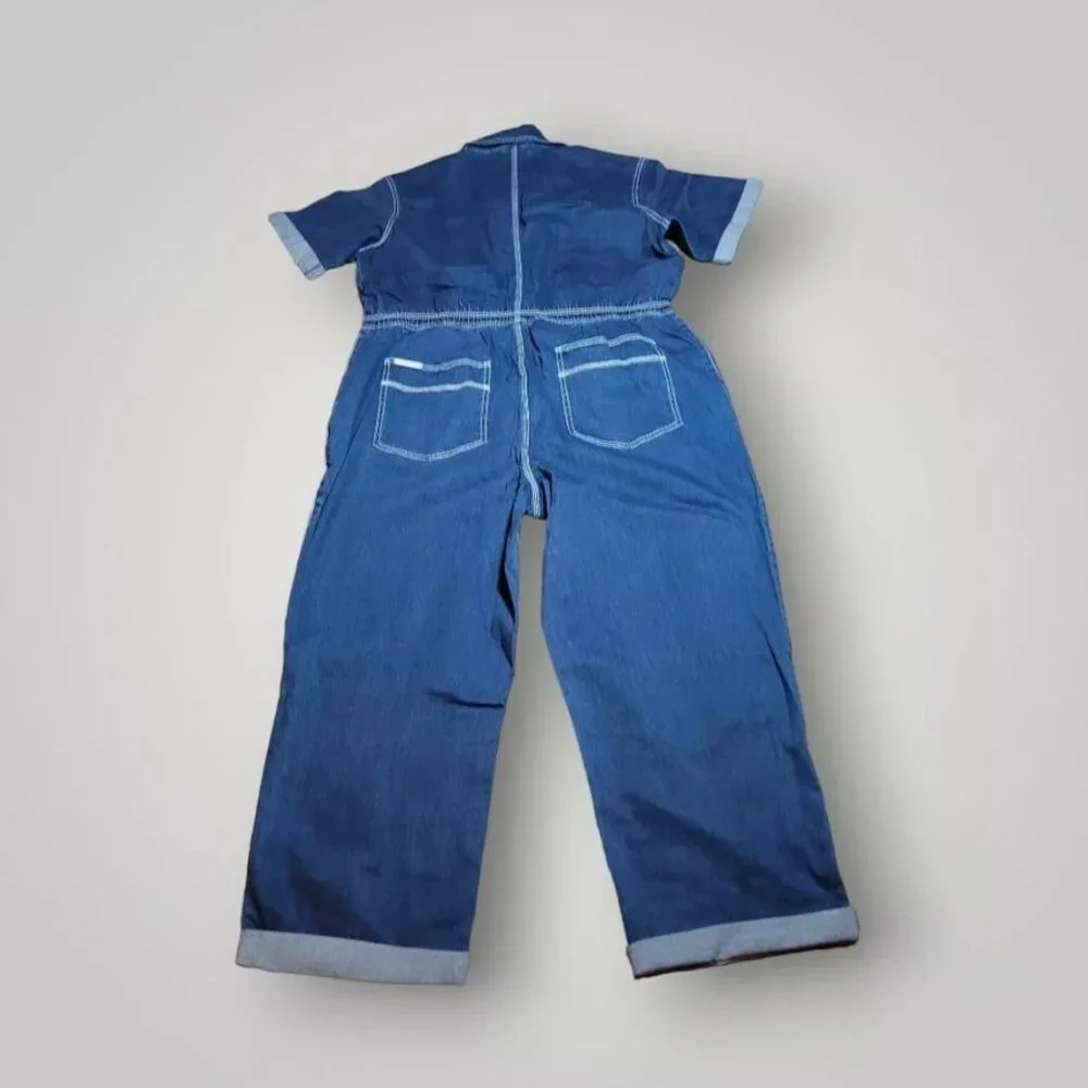 Jordache Vintage Women's Denim Coverall Jumpsuit - Size XL/ XG - Picture 5 of 6